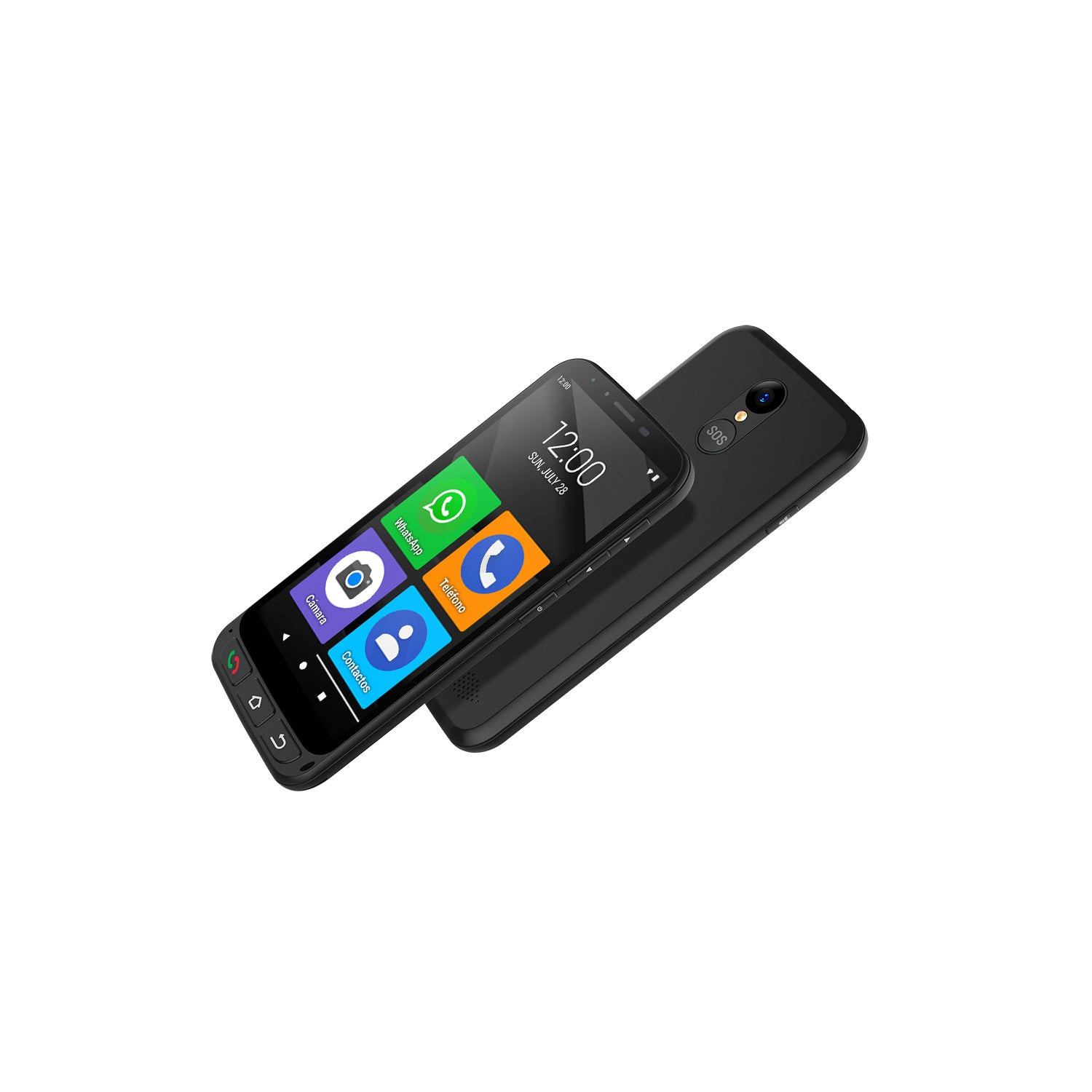 SPC - Fortune 2 Pocket Edition 4,5 cm (1.77) 75 g Negro Teléfono para  personas mayores