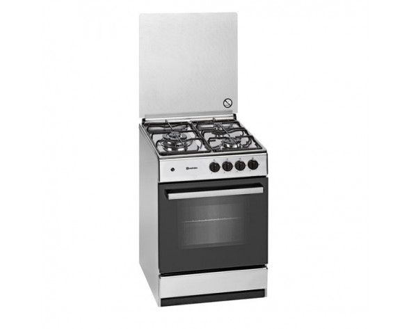 Meireles E 541 X NAT cocina Cocina independiente Gas natural Encimera de gas Blanco A