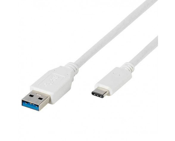 Vivanco 45273 cable USB 1 m USB 3.2 Gen 1 (3.1 Gen 1) USB C USB A Blanco