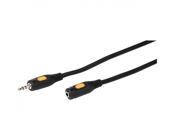 Vivanco 46057 cable de audio 5 m 3,5mm Negro, Amarillo