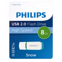 Philips FM08FD70B unidad flash USB 8 GB USB tipo A 2.0 Turquesa, Blanco