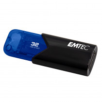 Emtec B110 Click Easy 3.2 unidad flash USB 32 GB USB tipo A 3.2 Gen 2 (3.1 Gen 2) Negro, Azul