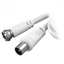 Vivanco STC FS15-N cable coaxial 1,5 m F plug Coax plug Blanco