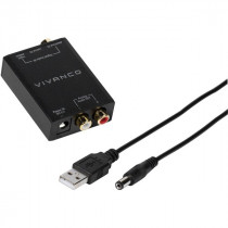 Vivanco 46143 convertidor de audio Negro