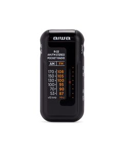Radio Portátil Bolsillo Aiwa R-22BW Negra