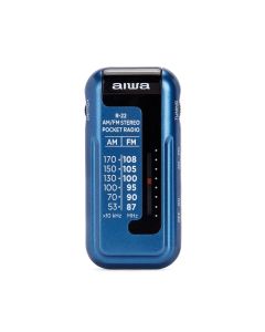 Radio Portátil Bolsillo Aiwa R-22BW Azul