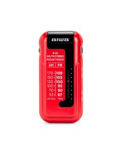Radio Portátil Bolsillo Aiwa R-22BW Roja