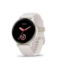 Smartwatch Garmin Vívoactive 5 GPS Blanco Bisel de aluminio blanco gold - 010-02862-11