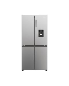 Frigorífico americano Haier HCR3818EWMM Clase E 1.81mX83.3cm No Frost Acero Inoxidable
