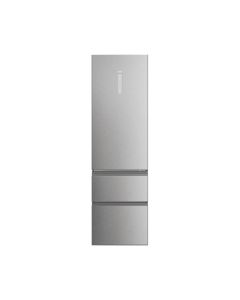 Frigorífico Combi  Haier 3D 60 Series 5 HTW5620ENMG Clase E No Frost 2.05m Plata