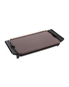 Plancha de asar Jata JEGR0550 2500 W, Antiadherente, Aluminio y terrastone, 55 cm, Negro
