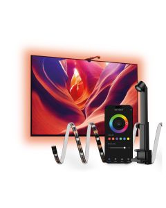 Tiras LED inteligentes para TV Ksix AmbiGlow, Sensor de color, TV 55 a 75”, RGB, Modos Escena, App Tuya Smart, 3,5 metros