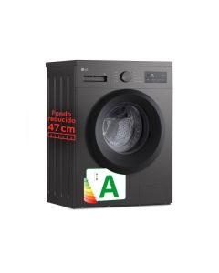 Lavadora LG F4A10S8NDK Clase A 8 Kg 1400 rpm Acero Inoxidable - Fondo especial 47cm