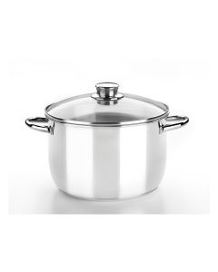 Olla Monix con tapa de cristal 18cm 3L acero inoxidable - M453118