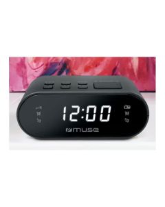 Radio Reloj Alarma MUSE M10CR Negro