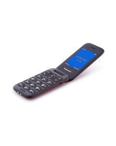 Teléfono Libre Panasonic KX-TU400EXG 6,1 cm (2,4") Rojo