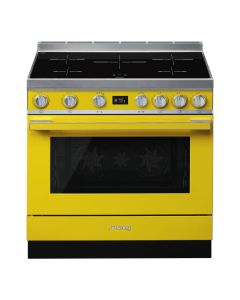 Cocina Inducción Smeg CPF9IPYW Clase A+ 5 Zonas Horno Pirolítico Amarillo