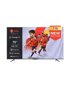 TV QLED 75" TCL 75T7B 4k Ultra HD HDR Google TV Dolby Atmos
