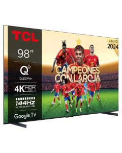 TV QLED 98" TCL 98C655 4k Ultra HD HDR Google TV Dolby Atmos