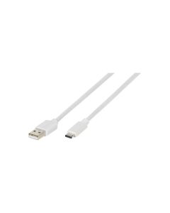 Cable USB A 2.0 - USB Tipo C Vivanco 0,5 Metros Blanco