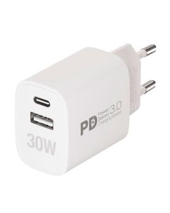 Cargador rápido Vivanco 64339 Dual USB-A y USB-C